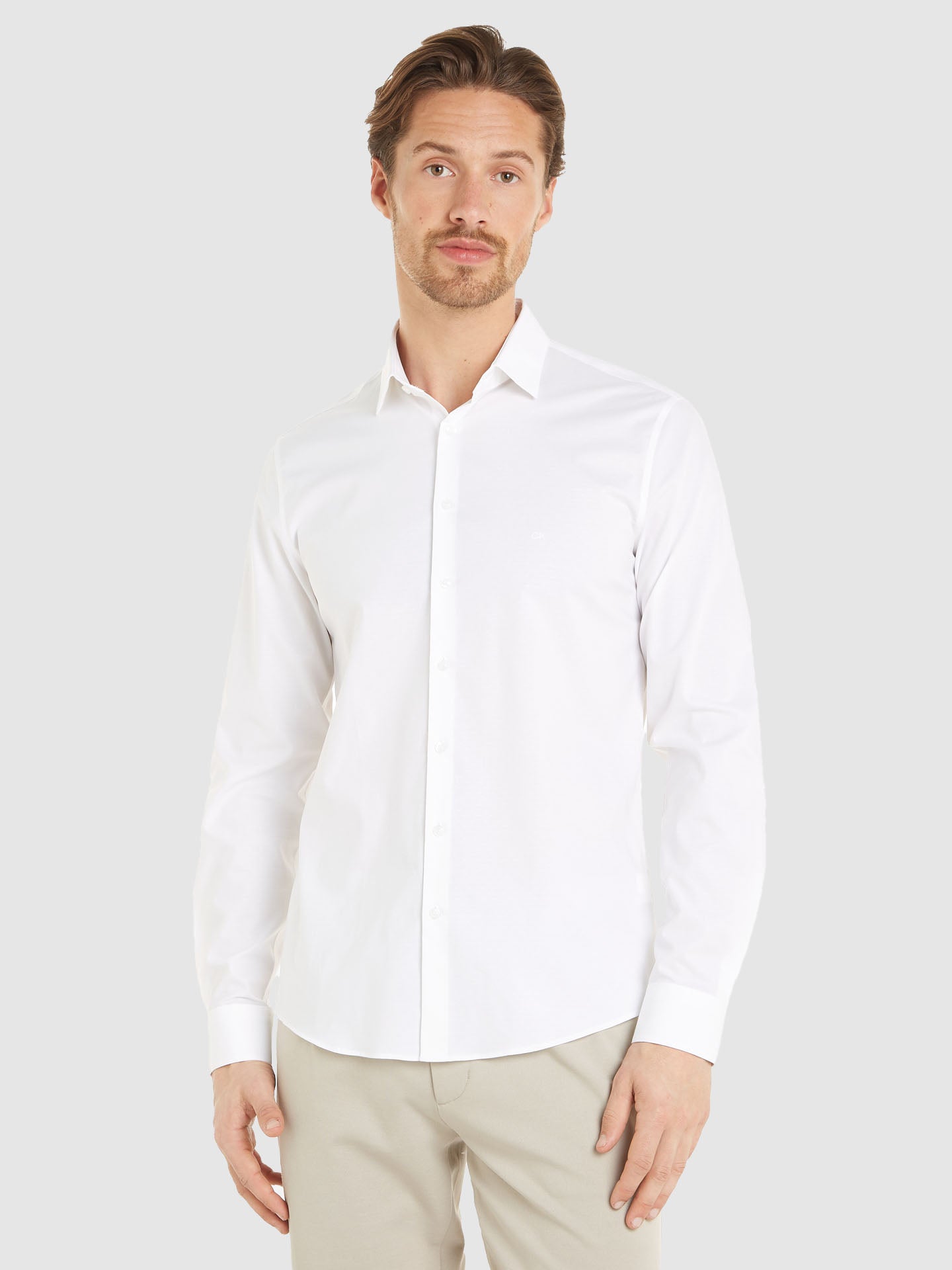 CAMICIA MANICA LUNGA MICROFANTASIA