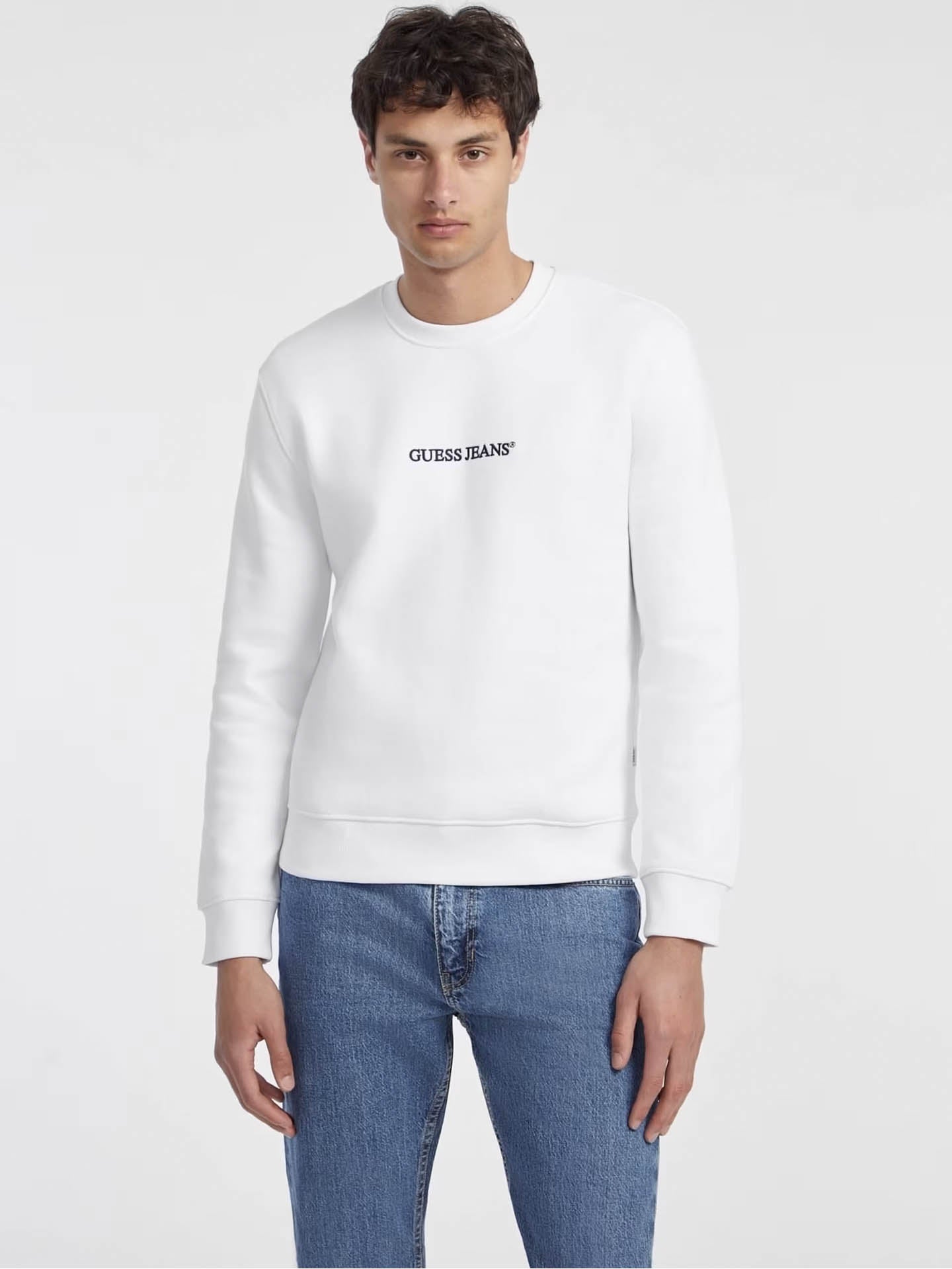 FELPA GIROCOLLO LOGO JEANS