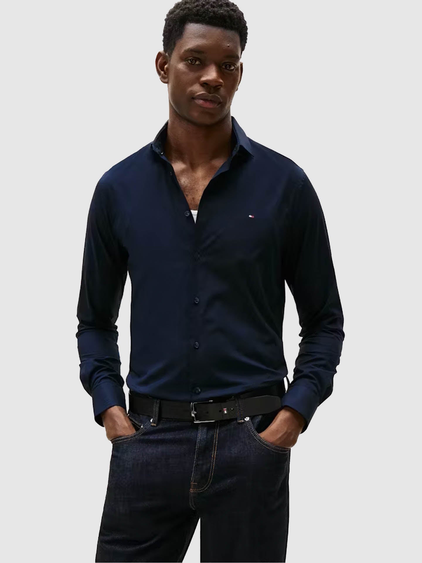 CAMICIA POPELINE SLIM FIT