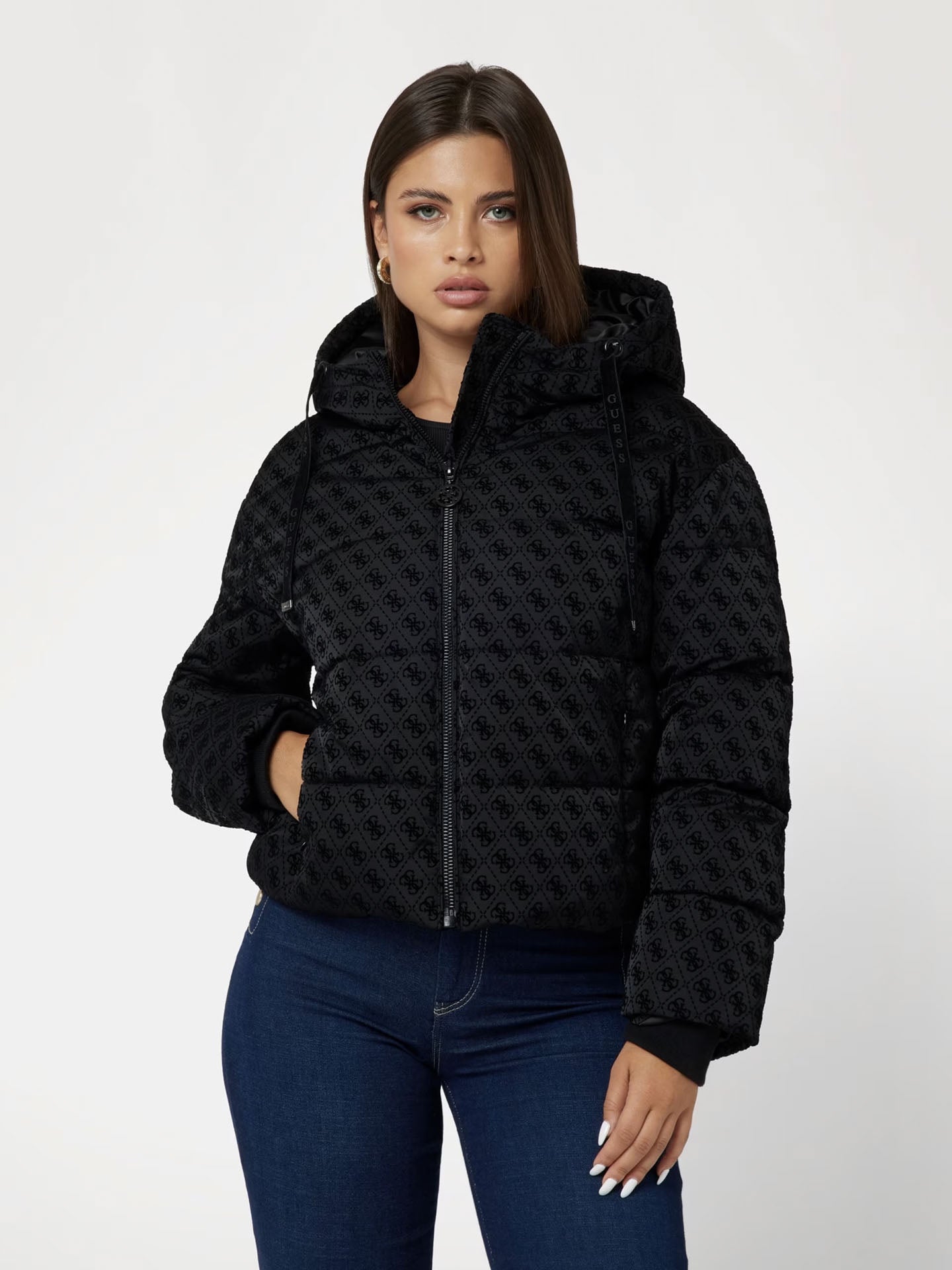 PIUMINO DAISY PUFFER AOP FLOCK