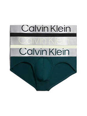 CALVIN KLEIN SLIP 3 PACK INTIMO UOMO Nero Rosa ... 