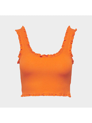 TOP BELIA CROPPED FRILL 