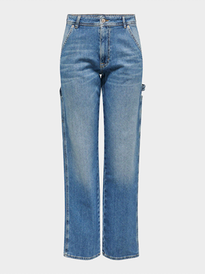 I jeans Only West New Carpenter con chiusura a zip e vita alta, sono realizzati principalmente in cotone con una piccola percentuale di elastan ( 99% cotone, 1% elastan) e presentano un design heavy w... 