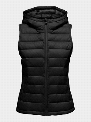 ONLY GILET MOLLY QUILTED CAP. CAPOSPALLA DONNA Nero  ... 