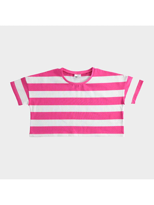T-SHIRT CROPPED RIGHE 