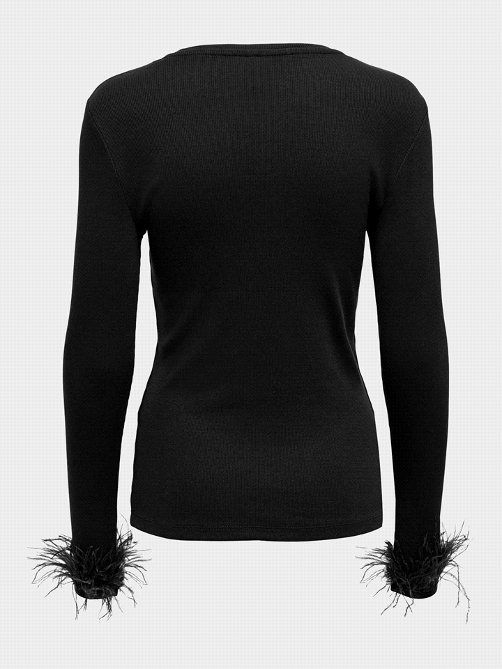 ONLY T-SHIRT FEATHER PIUME