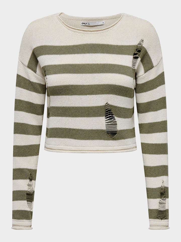 ONLY MAGLIA MARLA CROPPED STRIPES