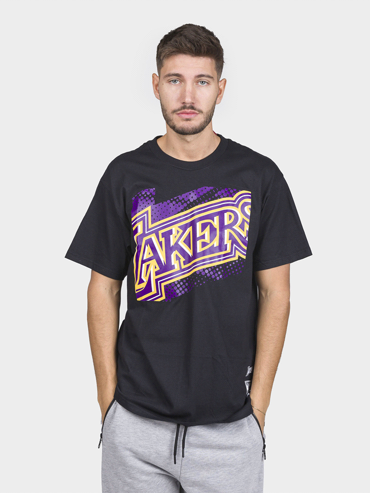 MITCHELL&NESS T-SHIRT M/C BIG FACE LOS ANGELES LAKERS