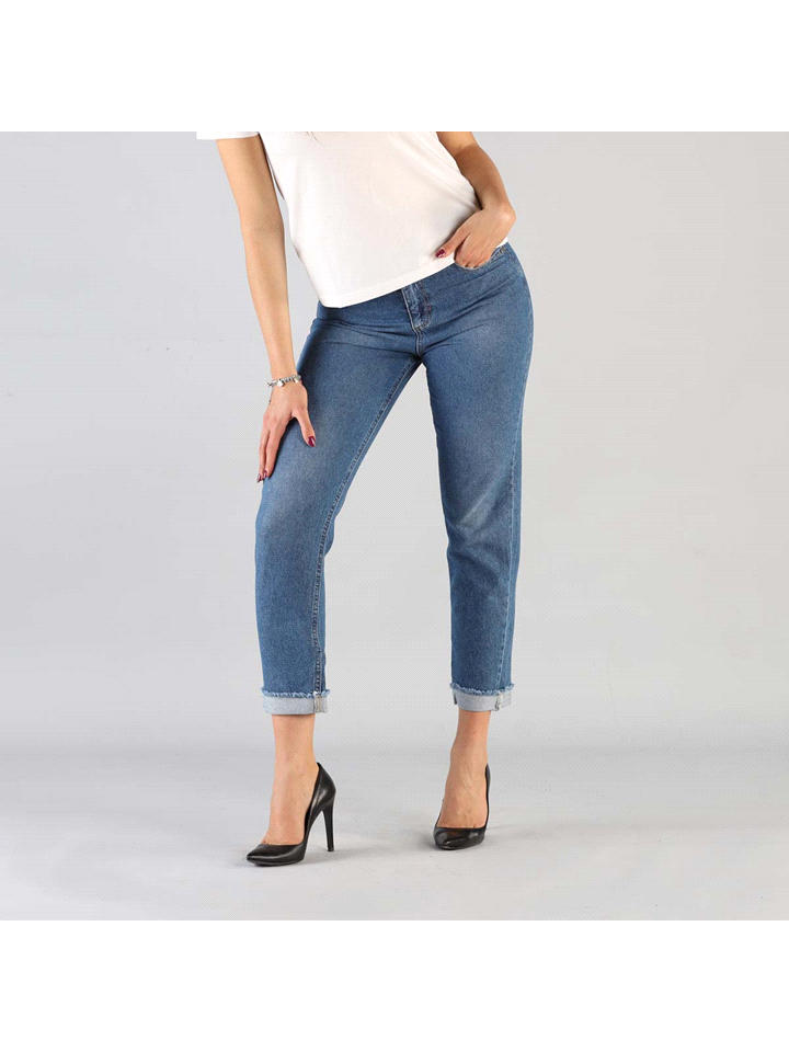 JEANS RELAXED CROP 