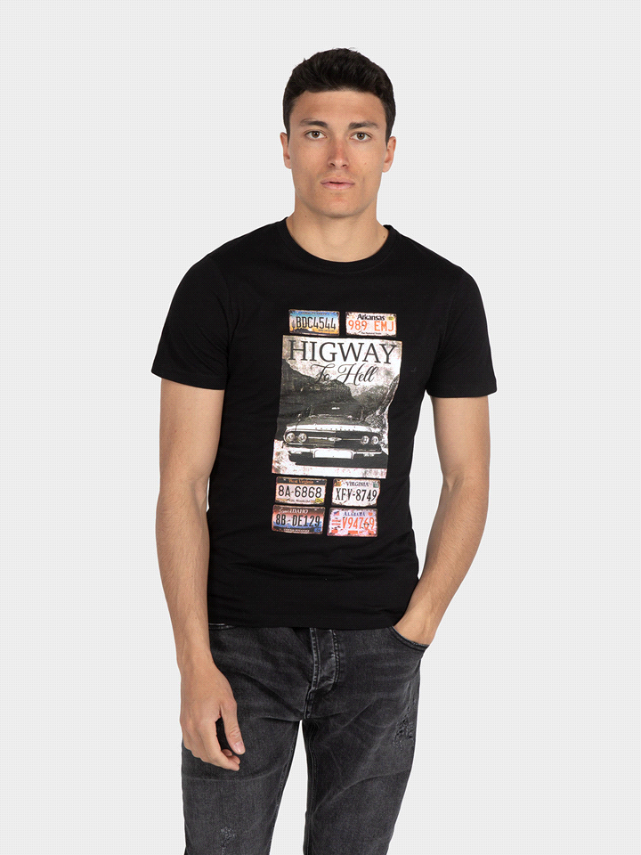 LAY T-SHIRT STAMPA HIGHWAY