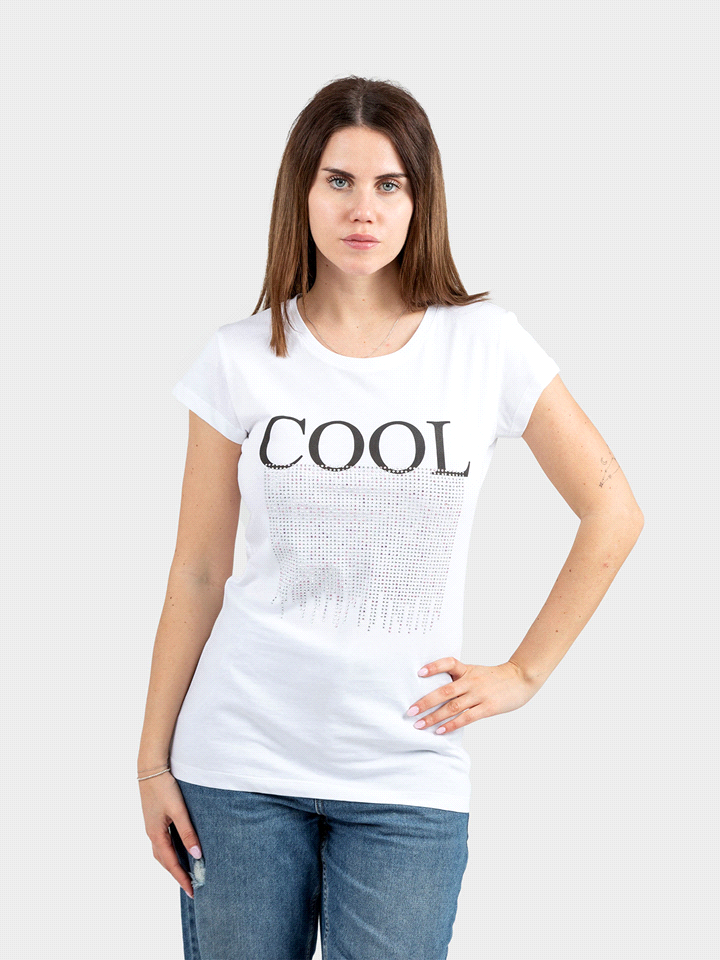 LAY T-SHIRT PIOGGIA STRASS COOL