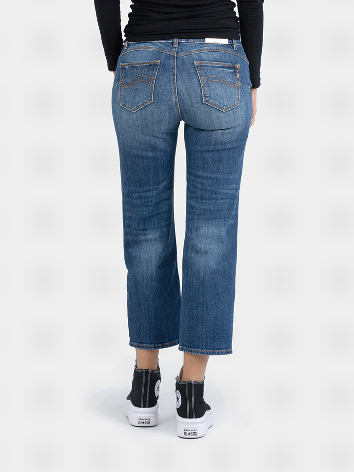 FRACOMINA JEANS BELLA PERFECT CROPPED STONE