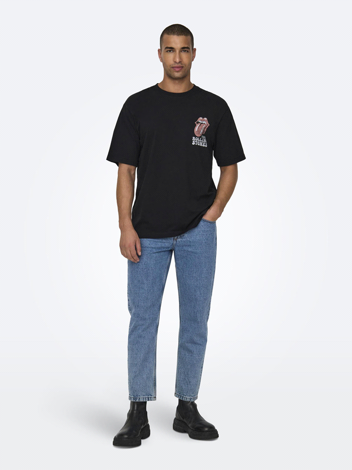 ONLY&SONS T-SHIRT M/C ROLLINGSTONE