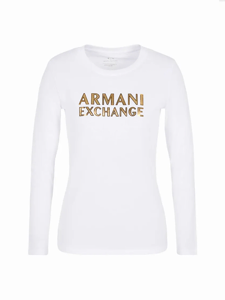 ARMANI EXCHANGE T-SHIRT M/L LOGO GOLD