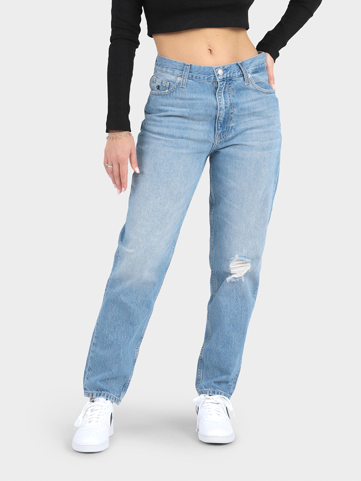 CALVIN KLEIN JEANS JEANS MOM ROTTURE