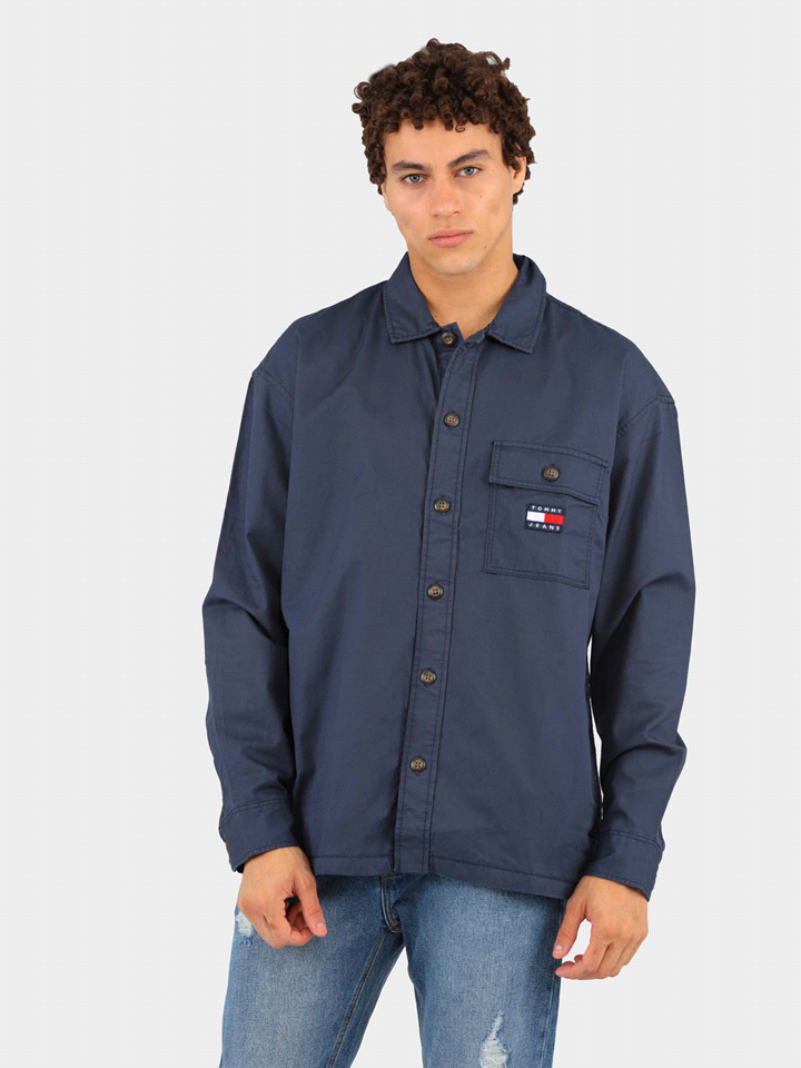 TOMMY JEANS TOMMY HILFIGER OVERSHIRT COTONE