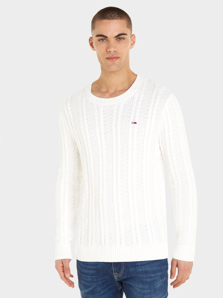 TOMMY JEANS TOMMY HILFIGER MAGLIA TRECCIA