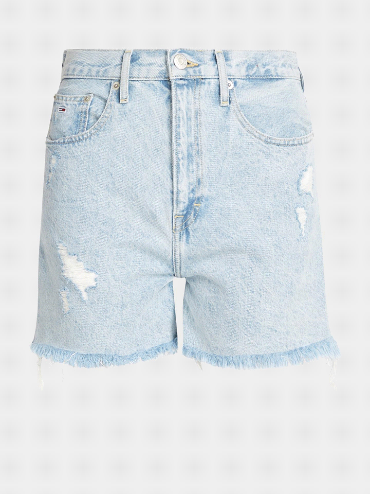 TOMMY JEANS SHORT MOM ROTTURE