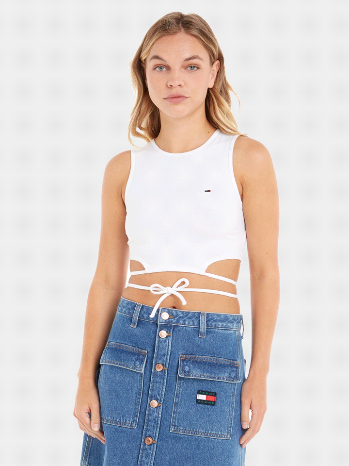 TOMMY JEANS TOP LACCI