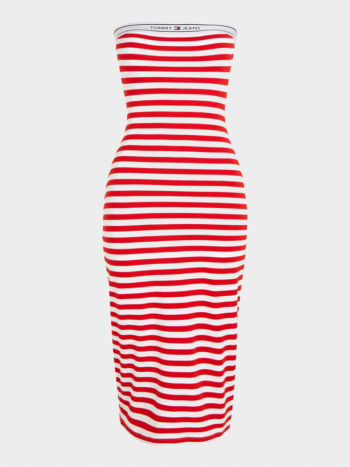 TOMMY JEANS ABITO TUBE STRIPES