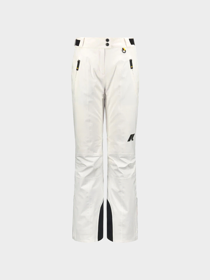 Il pantalone K-WAY BONNEVAL MICRO TWILL 2 LADY è un pantalone tecnico da sci costituito da tessuto twill due strati, impermeabile (15000 mm), idrorepellente, antivento e traspirante (30000 gr). Imbott... 