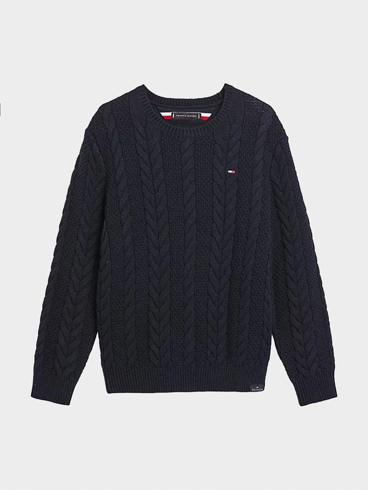 TOMMY JEANS TOMMY HILFIGER MAGLIA TRECCIA