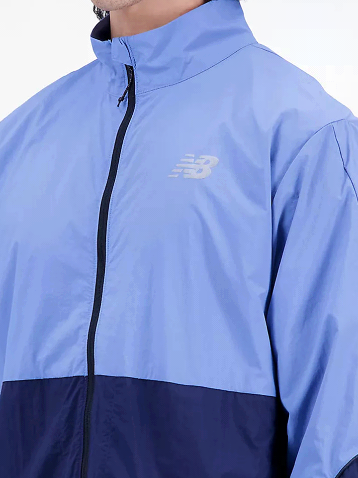 NEW BALANCE GRAPHIC IMPACT RUN PACKABLE JACKET