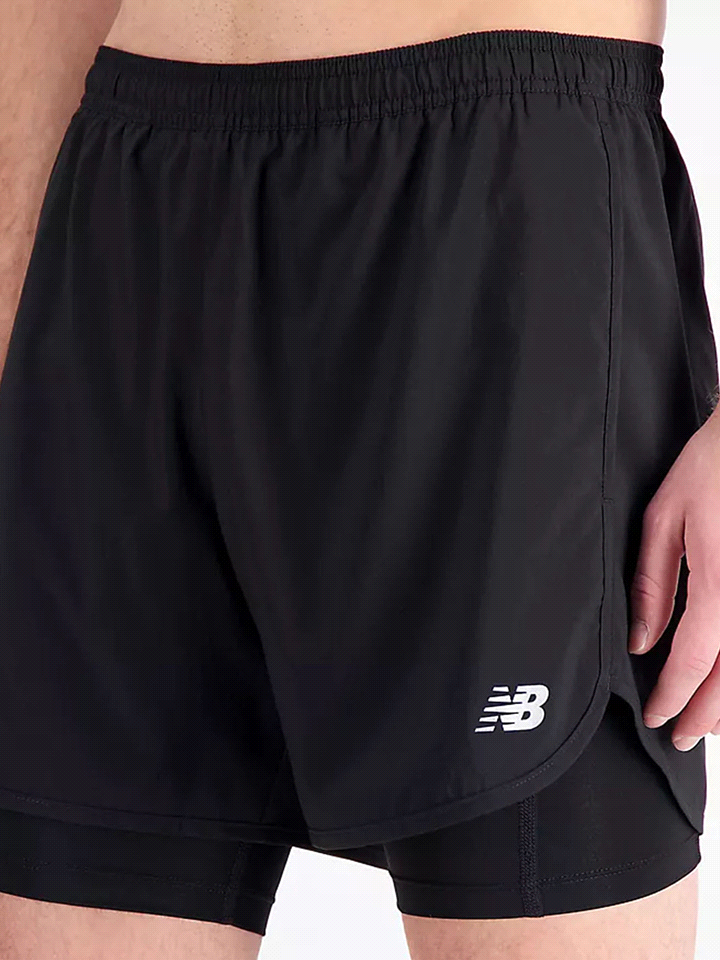 NEW BALANCE ACCELERATE PAER 5 INCH 2IN1 SHORT