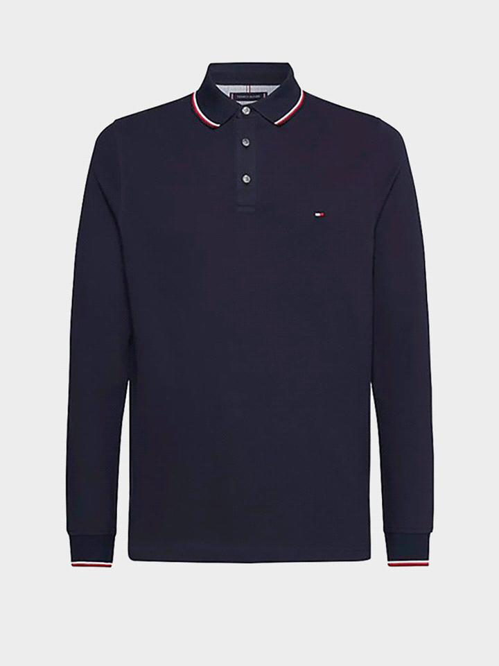TOMMY HILFIGER POLO M/L 1985 TIPPED SLIM