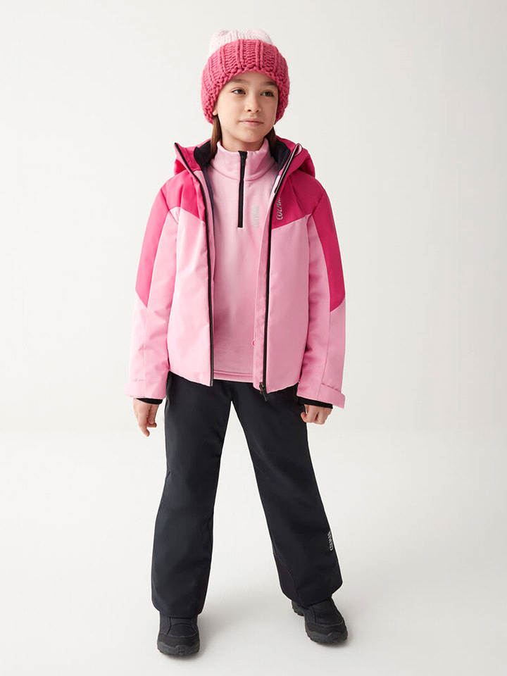 La giacca COLMAR COLOR BLCK GIRLS offre una vestibilità regolare e comfort per le avventure invernali. È realizzata con due tessuti stretch meccanici riciclati al 100%, dotati di lamina impermeabile (... 